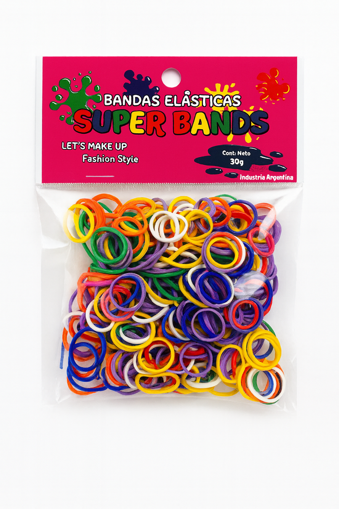 [D151019] SUPER BANDS DISPLAY N°15X2mm 30Gr  SURTIDO