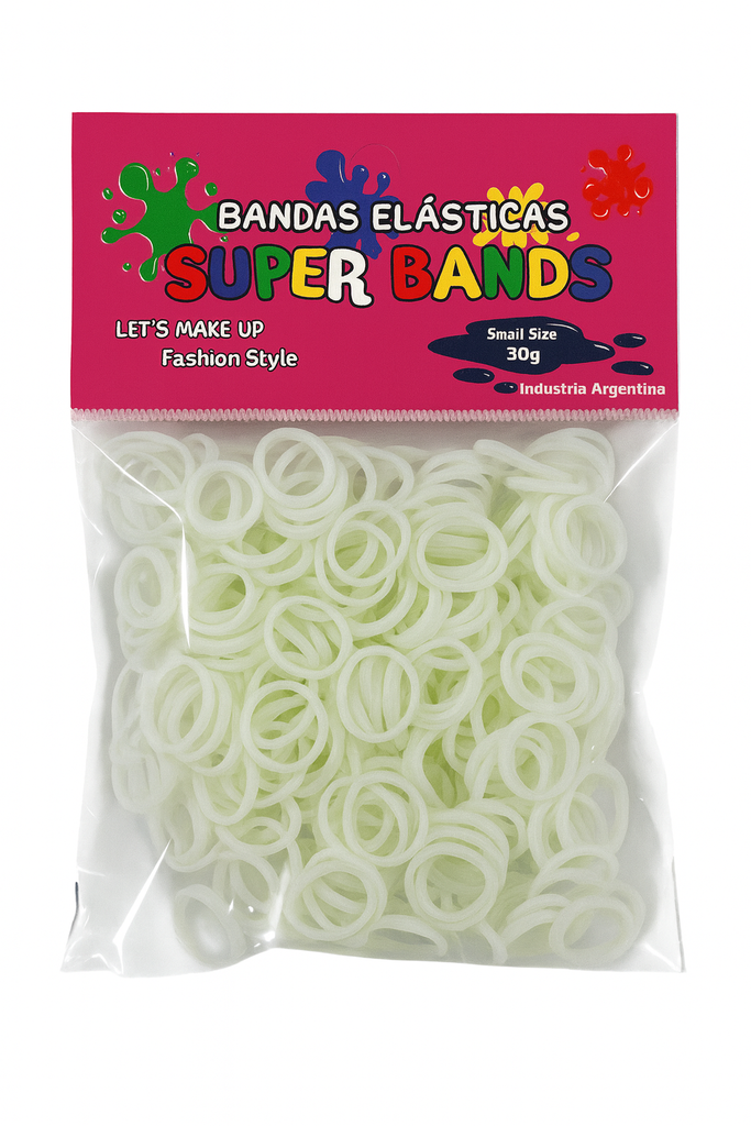 [D151007] SUPER BANDS DISPLAY N°15X2mm 30Gr  BLANCO