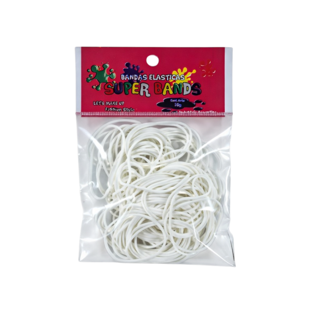 [D401019] SUPER BANDS DISPLAY N°40X2mm 30Gr  BLANCO